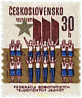 63721 MNH CHECOSLOVAQUIA 1971 50 ANIVERSARIO DE LA FEDERACION DE GIMNASIA. - Unused Stamps