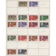 Très Beau Lot De 16 Timbres Colonies AEF Année 1940 Avec Variétés Non Référencées Oblitérés Lartdesgents - Brieven En Documenten