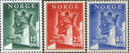 672755 HINGED NORUEGA 1950 9 CENTENARIO DE LA FUNDACION DE OLSO - Used Stamps