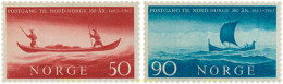 102022 MNH NORUEGA 1963 3 CENTENARIO DE LAS COMUNICACIONES POSTALES HACIA EL NORTE - Neufs