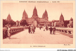 AHZP8-CAMBODGE-0706 - EXPOSITION COLONIALE INTERNATIONALE - PARIS 1931 - TEMPLE D'ANGKOR-VAT - Cambodge