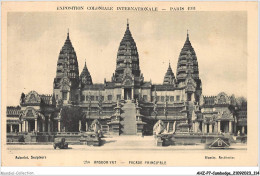 AHZP7-CAMBODGE-0653 - EXPOSITION COLONIALE INTERNATIONALE - PARIS 1931 - ANGKOR-VAT - FACADE PRINCIPALE - Cambodge