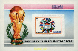 48710 MNH GRANADA GRANADINAS 1974 COPA DEL MUNDO DE FUTBOL. ALEMANIA-74 - Grenada (...-1974)