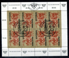 ÖSTERREICH 2032 KB FD Spec.canc. - Tag Der Briefmarke, Day Of The Stamp, Jour Du Timbre - AUSTRIA / L'AUTRICHE - Blokken & Velletjes
