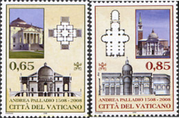 224330 MNH VATICANO 2008 500 ANIVERSARIO DE ANDREA PALLADIO - Nuevos