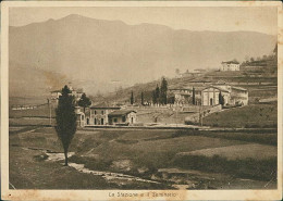 PONTERANICA ( BERGAMO ) SEMINARIO EUCARISTICO VALBONA . LA STAZIONE E IL SEMINARIO - 1940s (20657) - Bergamo