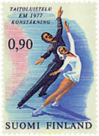 65333 MNH FINLANDIA 1977 CAMPEONATOS DE EUROPA DE PATINAJE ARTISTICO - Neufs