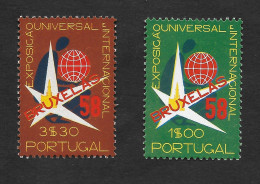 Portugal Expo 1958 Bruxelles Brussels **  CE 833-4 Des. Almada Negreiros - Neufs