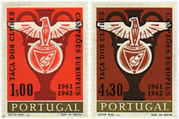 69277 MNH PORTUGAL 1963 DOBLE VICTORIA DEL BENFICA DE LISBOA EN LA COPA EUROPEA DE CLUBS CAMPEONES. - Andere & Zonder Classificatie