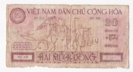 Vietnam. Viêt-Nam. 20 Dong (1946) Ho Chi Minh, Serie OO1 AB – SV 055. - Viêt-Nam