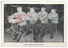 V6269/ The Cry`n Strings Beat- Popband Autogramm Autogrammkarte 60er Jahre - Handtekening