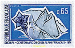 98904 MNH FRANCIA 1974 CENTENARIO DEL CLUB ALPINO FRANCES - Autres & Non Classés