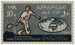 52383 MNH EGIPTO 1963 51 CAMPEONATOS INTERNACIONALES DE TENIS EN EL CAIRO - Sonstige & Ohne Zuordnung