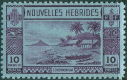 New Hebrides French 1938 SGF64 10f Islands Canoes MNH - Altri & Non Classificati