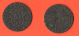 Belgio 1 Liard 1727 Liegi Liège Belgique Belgium RARE DATE W.C. - 1714-1794 Pays-Bas Autrichiens  