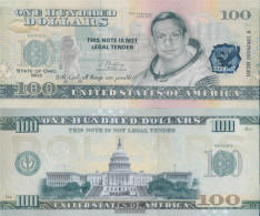 U.S. 100 Dollars Souvenirschein U.S. Uncirculated 2022 US State Ohio Astronaut - Federal Reserve Notes (1928-...)