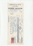 15-A.Rodde...Spécialité De Toiles, Ameublement...Riom-es-Montagne...(Cantal)...1953 - Textile & Vestimentaire