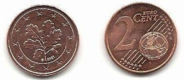 2 Cent, 2021, Prägestätte (G) Vz, Sehr Gut Erhaltene Umlaufmünze - Duitsland