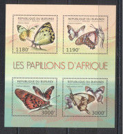 Burundi 2012-Butterflies Of Africa M/Sheet - Neufs