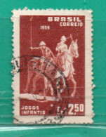 673 Brasil 1959 YT 673 Ss Usado,Used,Usato TT: Juegos Infantiles -Polo. - Used Stamps