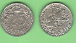 Spain Spagna 25 Cèntimos 1925 Typological Coin  K 740 - Premières Frappes