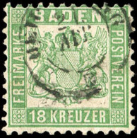 Altdeutschland Baden, 1862, Gestempelt - Andere & Zonder Classificatie