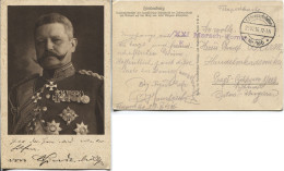 Deutsches Reich Fotokarte Hindenburg Eigenhändige Unterschrift Feldpost 29.10.16 - Otros & Sin Clasificación