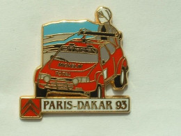 PIN'S CITROËN PARIS DAKAR 93 - MICHELIN - TOTAL - Citroën
