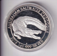 MONEDA DE PLATA DE AUSTRALIA DE 1 DOLLAR - 1 ONZA DEL AÑO 2015 COCODRILO (SILVER-ARGENT) - Other & Unclassified