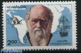 India 1983 C. Darwin 1v, Mint NH, History - Nature - Transport - Various - Explorers - Animals (others & Mixed) - Rept.. - Ongebruikt