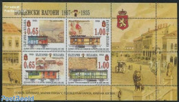 Bulgaria 2012 Railways History 4v M/s, Mint NH, Transport - Railways - Ships And Boats - Art - Handwriting And Autogra.. - Unused Stamps