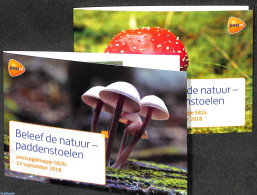 Netherlands 2018 Mushrooms 10v, Presentation Pack 582a+b, Mint NH, Nature - Mushrooms - Ongebruikt
