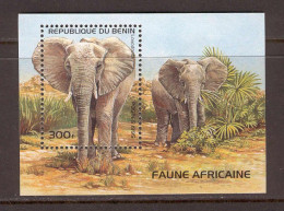 Benin 1995 Animals - Elephants MS MNH - Elefantes
