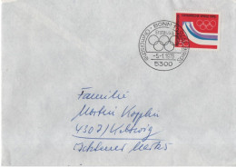 Germany Deutschland 1976 FDC Olympische Spiele Innsbruck, Olympic Games, Canceled In Bonn - 1971-1980