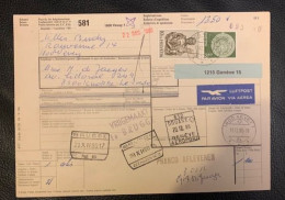 20408 - Bulletin D'expédition Vevey 1 19.12.1980 Pour Knokke Le Zoute Via Brugge - Lettres & Documents