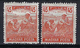 HONGRIE Ca.1916-19: Lot De Neufs*, Nuances - Unused Stamps