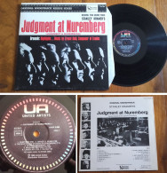 RARE LP 33t RPM (12") BOF OST «JUDGMENT AT NUREMBERG» (Ernest Gold, FRANCE 1978) - Filmmusik