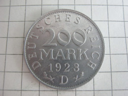 Germany 200 Mark 1923 D - 200 & 500 Mark