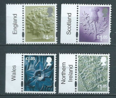 GROSSBRITANNIEN GRANDE BRETAGNE GREAT BRITAIN 2016 REGIONALS 1.05 VALUES (4) MNH - Angleterre