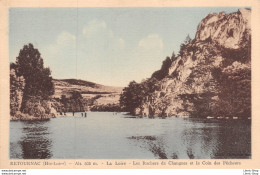 ►RETOURNAC►43◄►CPA◄±1930►LA LOIRE◄LES ROCHERS DE CHANGUES▬LE COIN DES PÊCHEURS►ÉDIT. COMBIER - Retournac