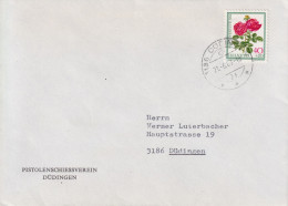 Motiv Brief  "Pistolen Schiessverein, Düdingen"        1983 - Lettres & Documents