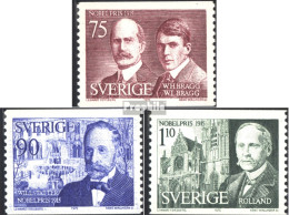 Schweden 932-934 (kompl.Ausg.) Postfrisch 1975 Nobelpreisträger - Unused Stamps