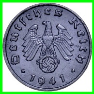 ALEMANIA - GERMANY SERIE DE 7 MONEDAS DE 1 REICHSPFNNIG TERCER REICHS ( AÑO 1941 CECAS - A - B -D - E - F - G - J ) - 1 Reichspfennig