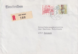 R Brief  Wolfwil - Bellach         1986 - Covers & Documents