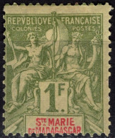 French Colonies - Ste.Marie De Madagascar - Definitive - 1 Fr - Mi 13 - 1894 - Ungebraucht