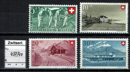 Suisse 1947 - YT 437/440 ** MNH - Unused Stamps