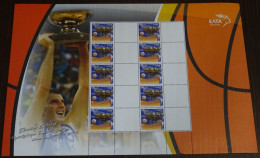 Greece 2005 Eurobasket Greece Champions Personalized Sheet Blank Labels MNH - Neufs
