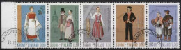 Finnland 1972 Freimarken Trachten 710/14 ZD Gestempelt (C92932) - Used Stamps