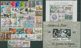 Spanien 1981 Jahrgang Komplett 2489/31, Bl.23/24 Postfrisch (SG97559) - Full Years