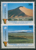 UNO New York 1991 Namibia Dünen Wüste 612/13 Postfrisch - Ongebruikt